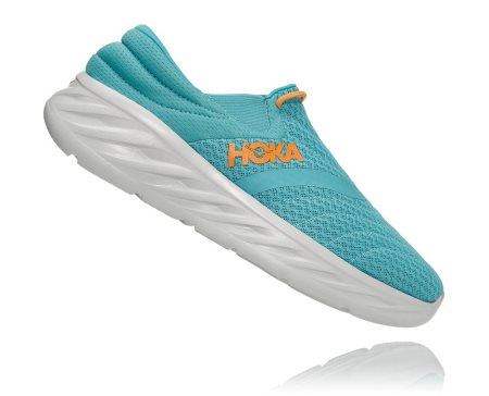 Hoka One One Ora Recovery Shoe 2 Moški Usposabljanje Čevlji Svetlo Turkizna / Oranžna SI-137956F